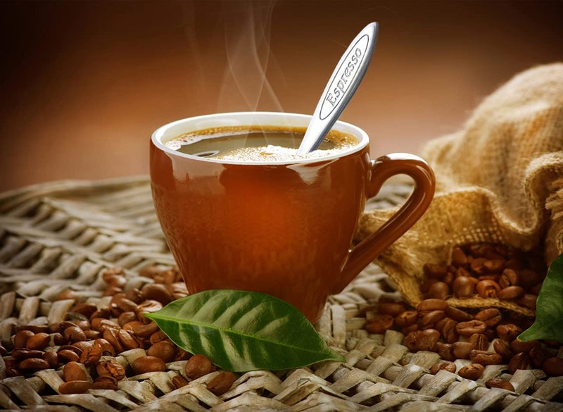 CUISINOX Brown Porcelain Espresso Cups and Saucers, 4 Sets (2 oz each) - Image 3